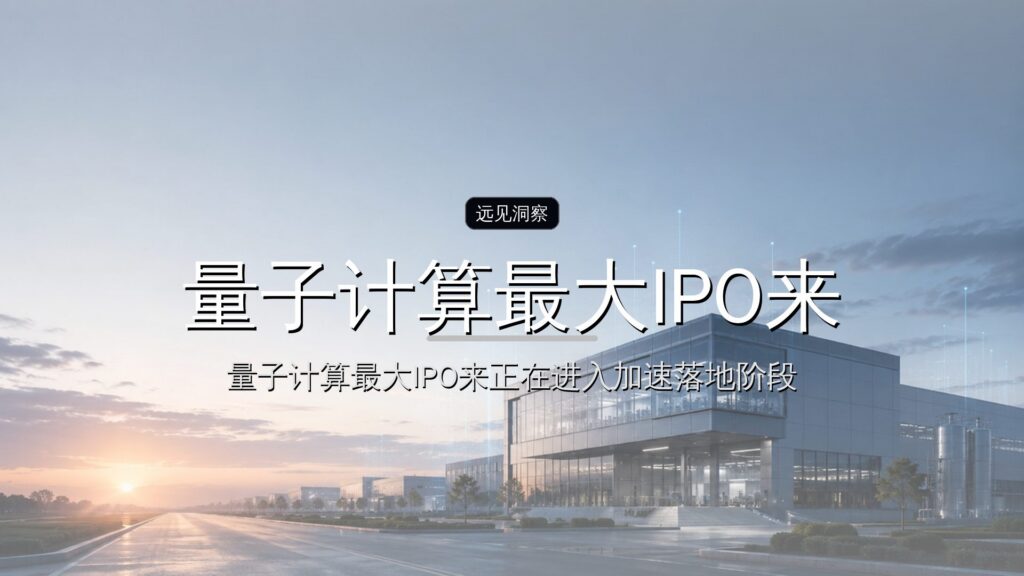 量子计算最大IPO来了-远见网
